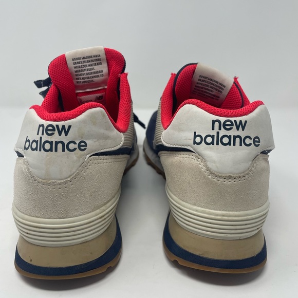 New Balance Men's Blue and Red Sneakers - Picture 2 of 5